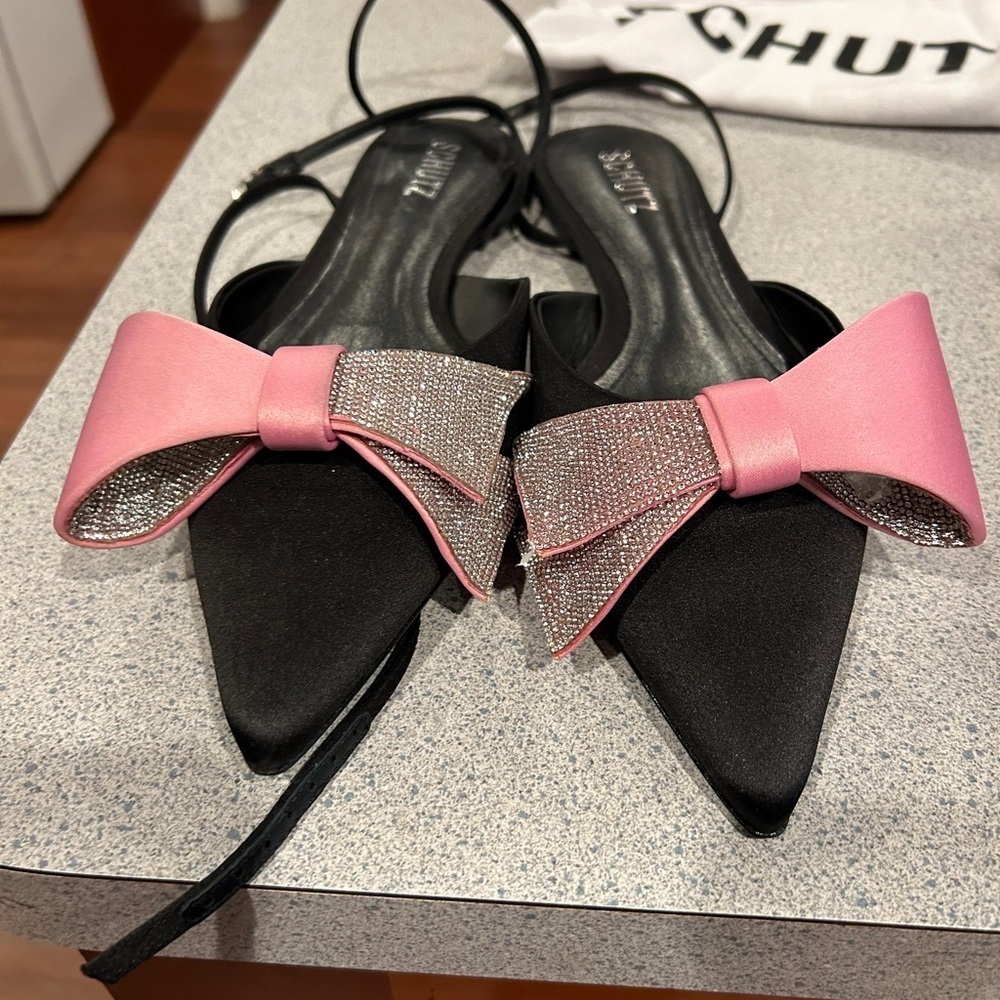 Schutz women’s Kristen Pointed Toe Flat Size 8.5 New In Box - Picture 6 of 9